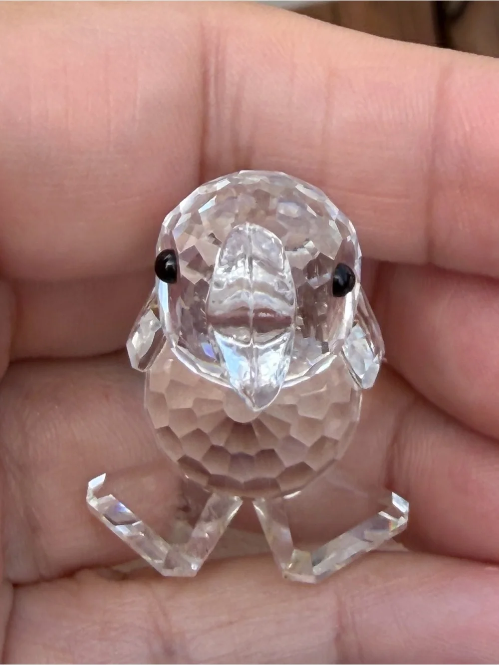 Vintage Retired Swarovski Crystal Standing Duck Figurine
